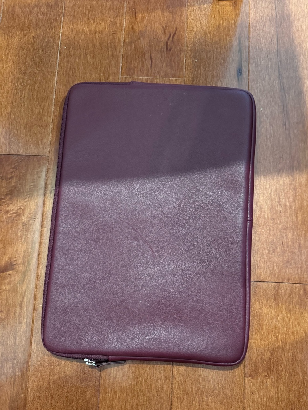 Leatherology 13/14" Slim Laptop Sleeve | Deep Plum | genuine Leather